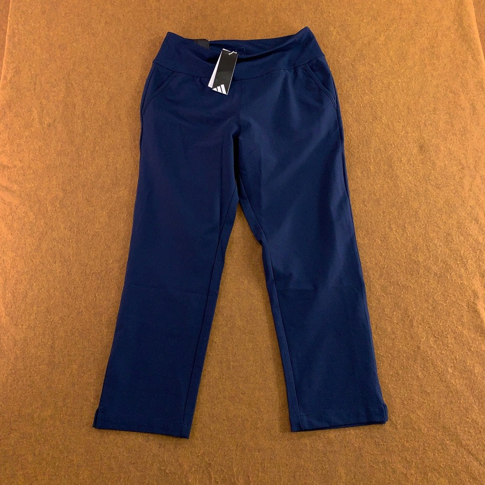 Adidas Women Medium Navy Blue Ultimate Ankle Golf Pants NWT